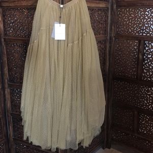 spell grace tulle maxi skirt